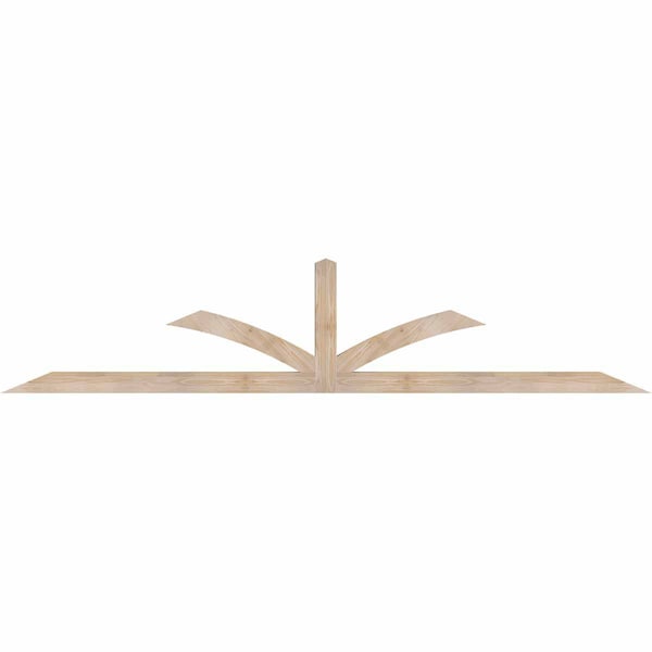 Ekena Millwork Richland Smooth Timber Gable Bracket, Douglas Fir, 108"W x 22"H x 3 1/2"D x 3 1/2"F, 5/12 Pitch GBW108X22X0404RIC00SDF - main